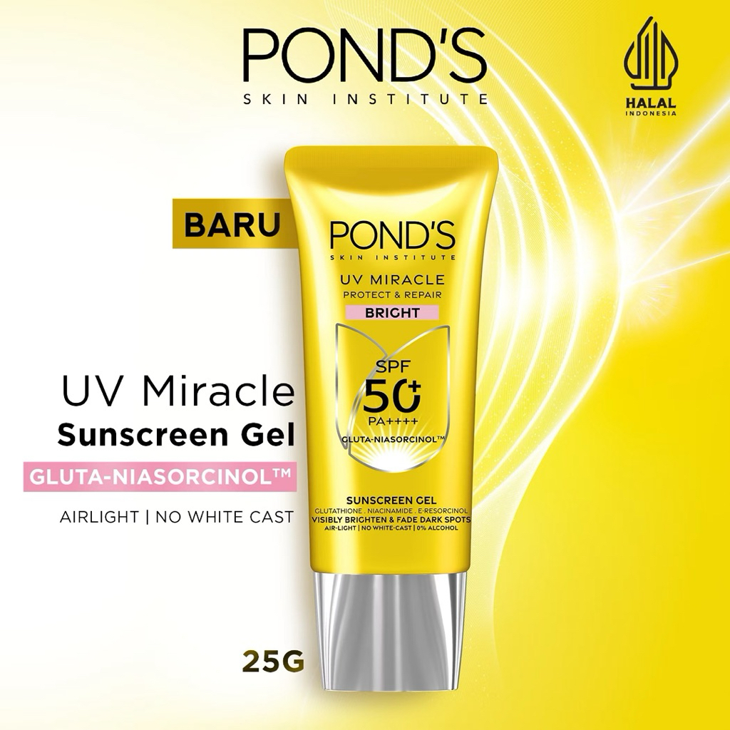 [KHUSUS UNTUK FREE GIFTPBELIAN HB CELLO] PONDS UV MIRACLE BRIGHT SPF 50+ PA++++ KEMASAN 25G