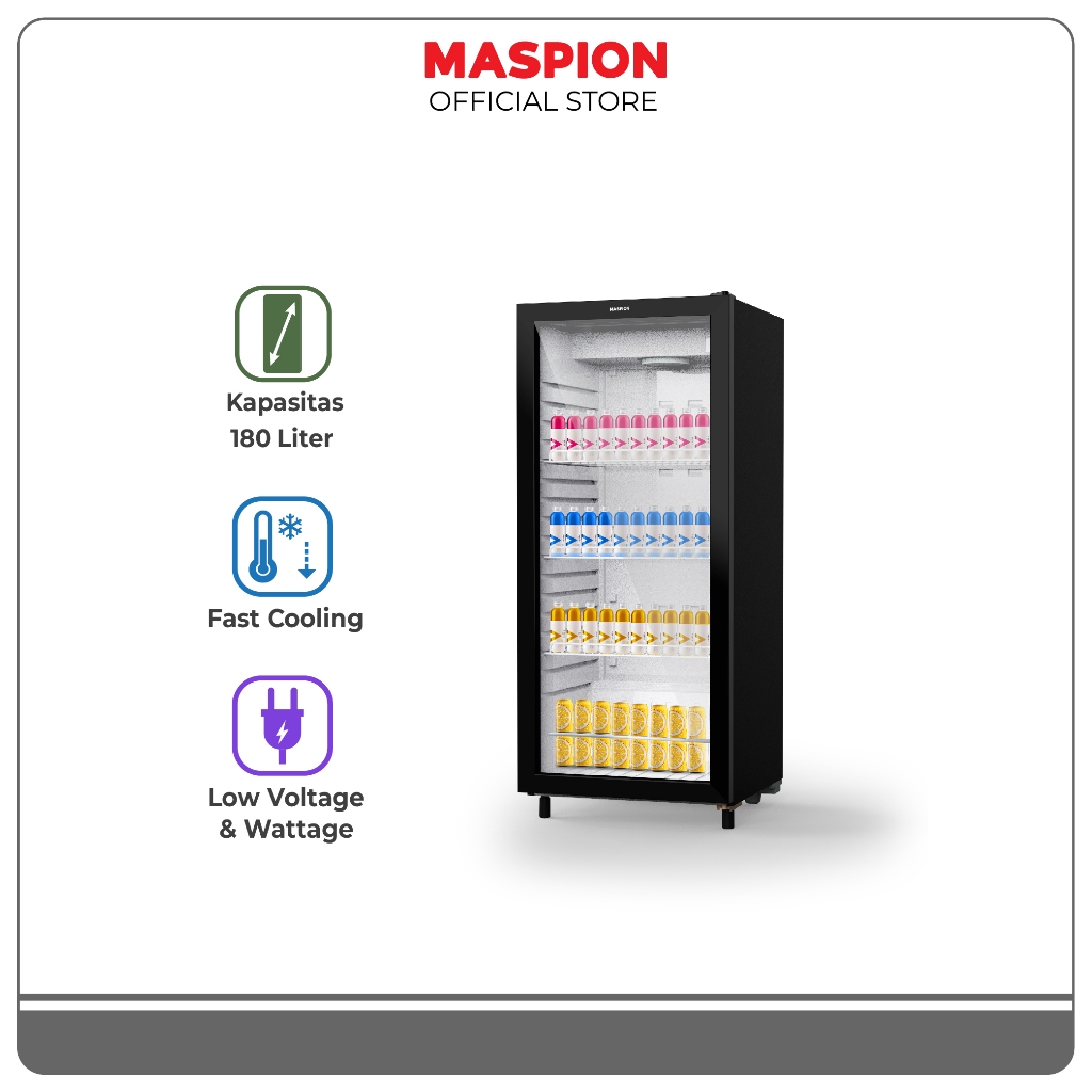 Maspion Lemari Pendingin Showcase 170 Liter MSC - 181