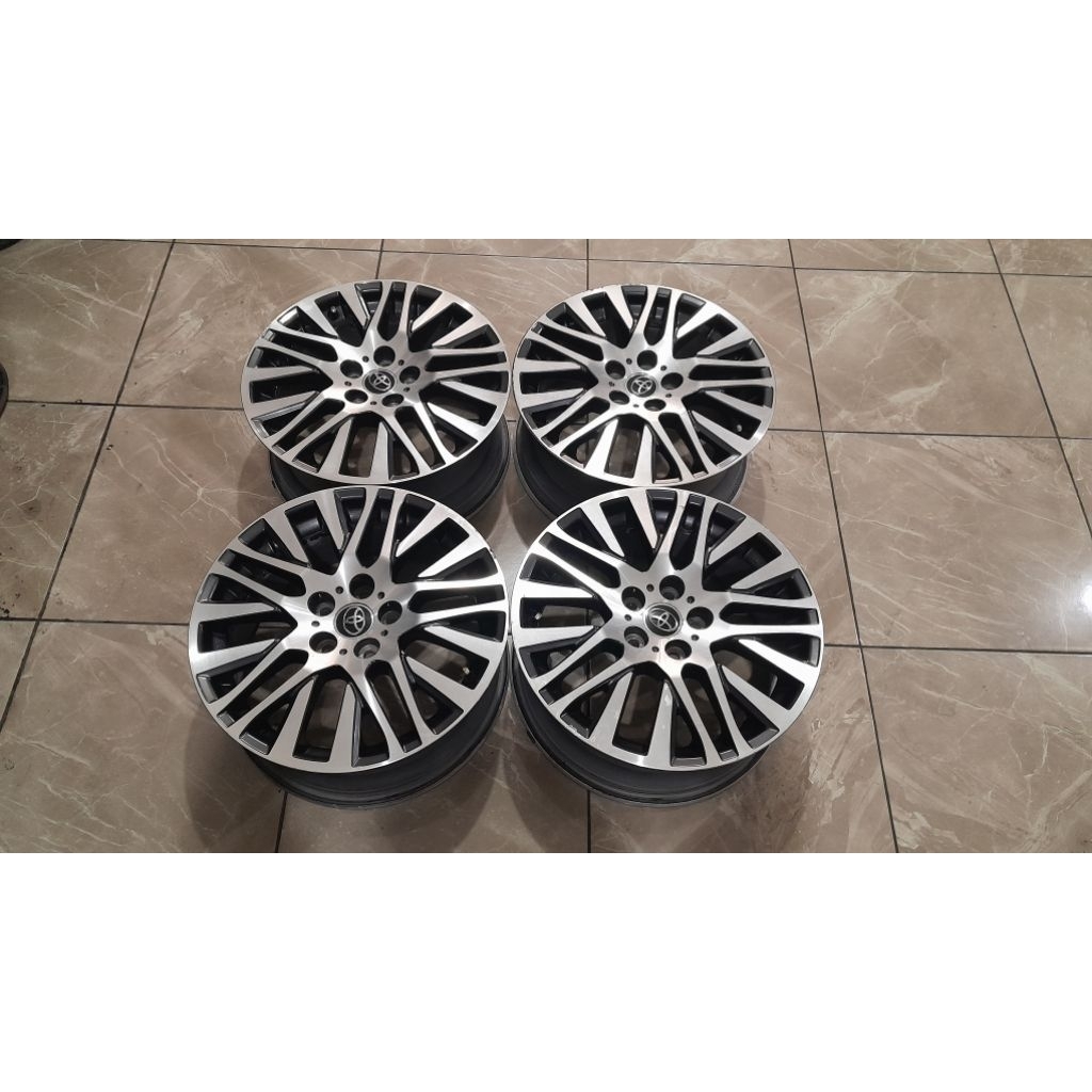 Velg bekas mobil oem copotan alphard ring 18 lebar 7 baut 5x114.3 velg only