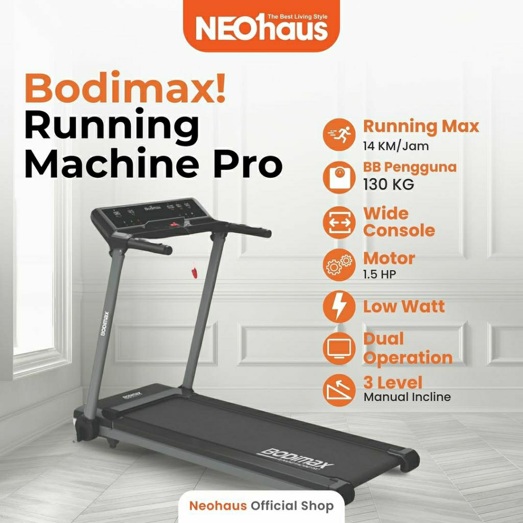 bodimax running Machine pro treadmill