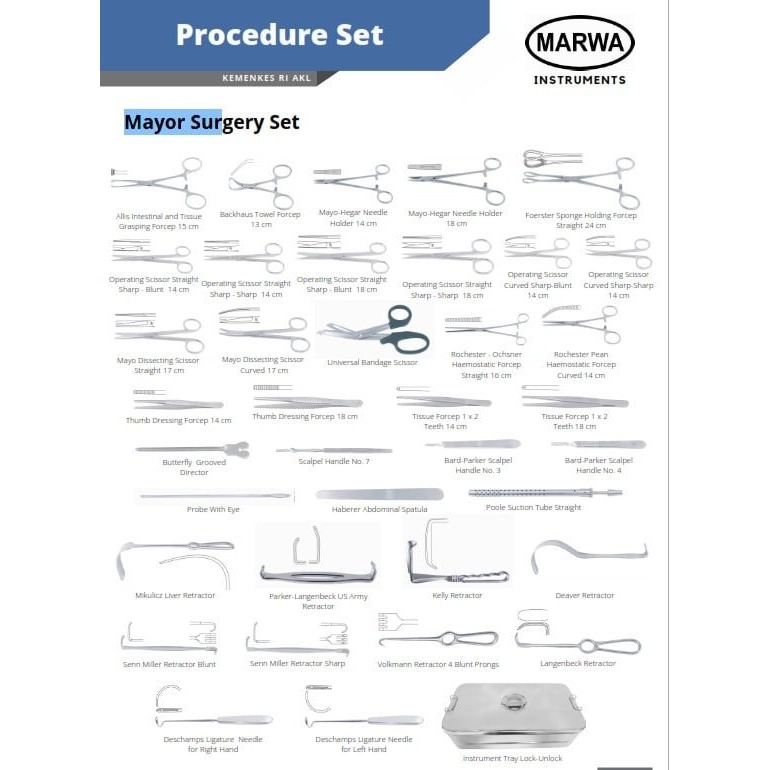 MAYOR SURGERY SET MARWA