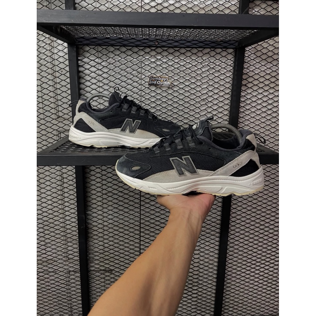 Sepatu New Balance 615 Retro Black Grey Size 41.5 | 26cm