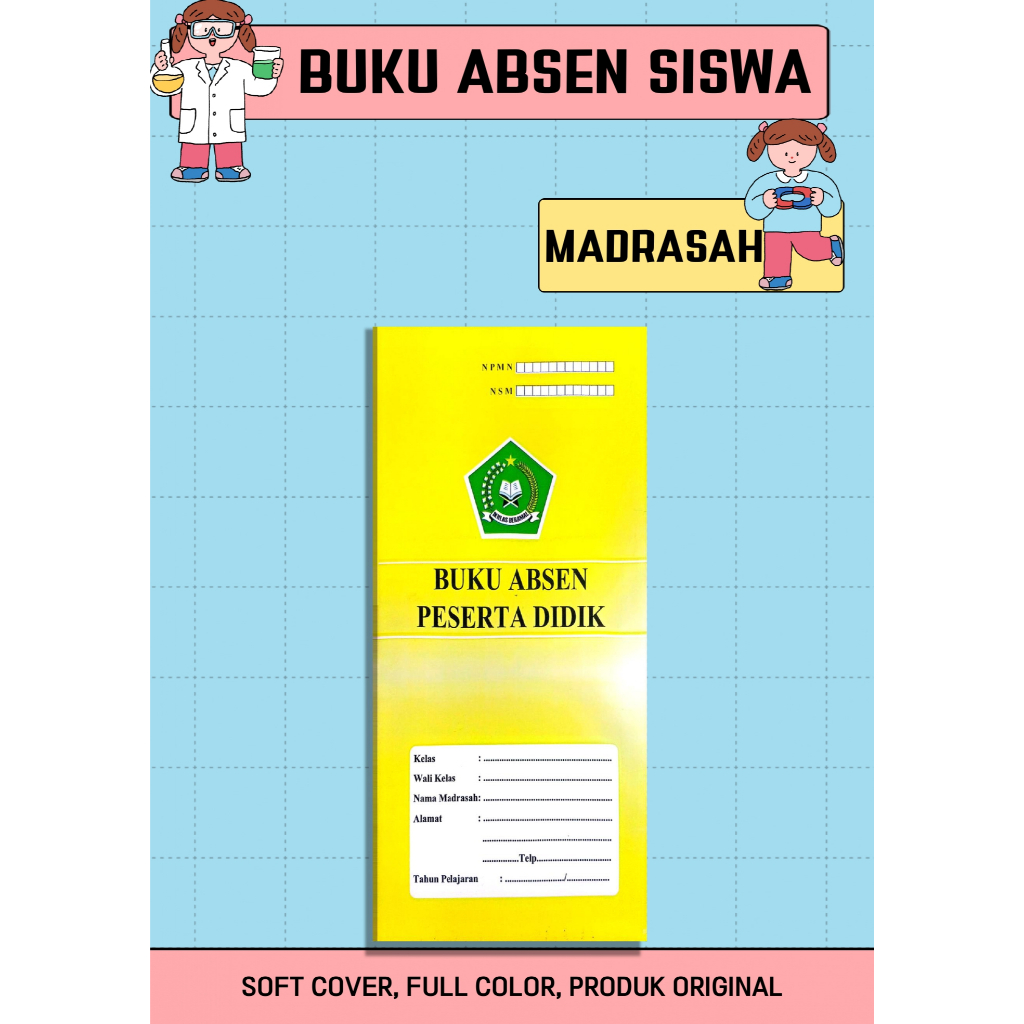 Daftar Hadir Siswa // Buku Absensi Siswa SD