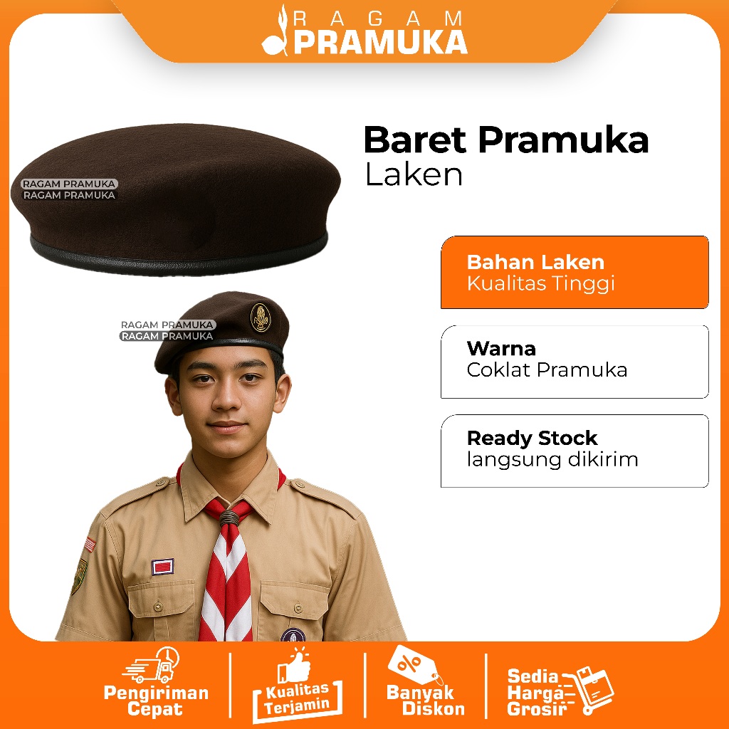 Baret Pramuka Laken Topi Baret Baret Laken Topi Pramuka