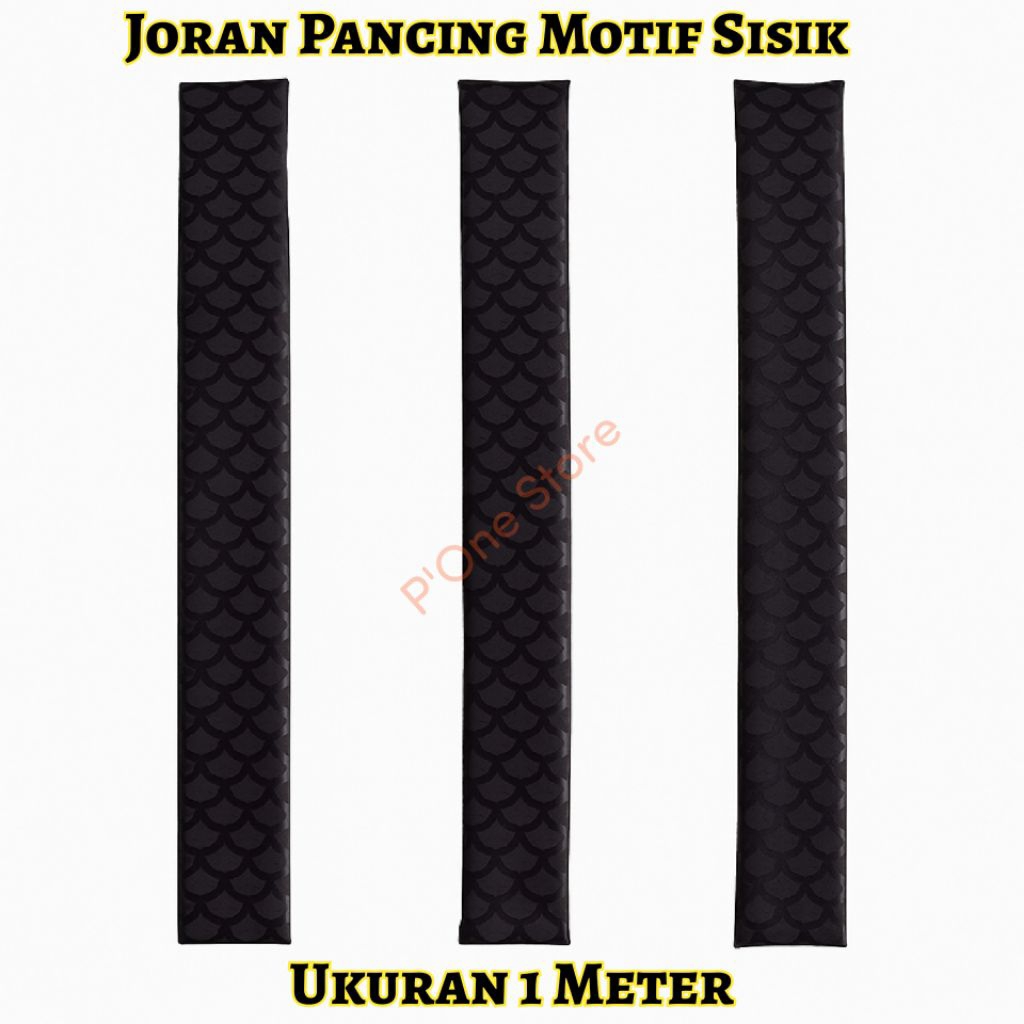 Grip Karet Bakar Joran Pancing Motif Sisik Ikan Panjang 1 Meter