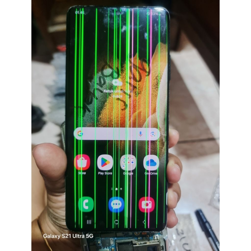 lcd original copotan samsung s21 ultra