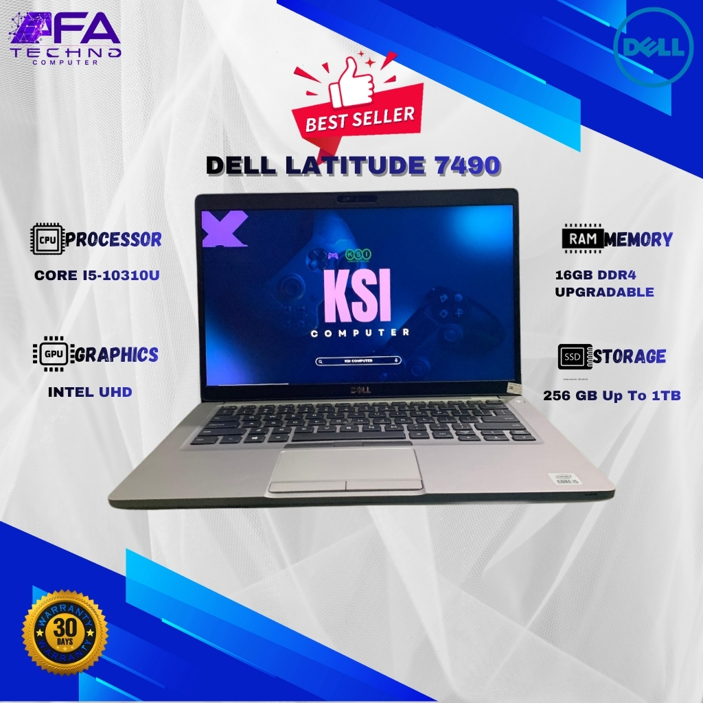Laptop DELL Latitude 5410 | Intel Core I5 Gen 10 | RAM 16GB | SSD 256GB |