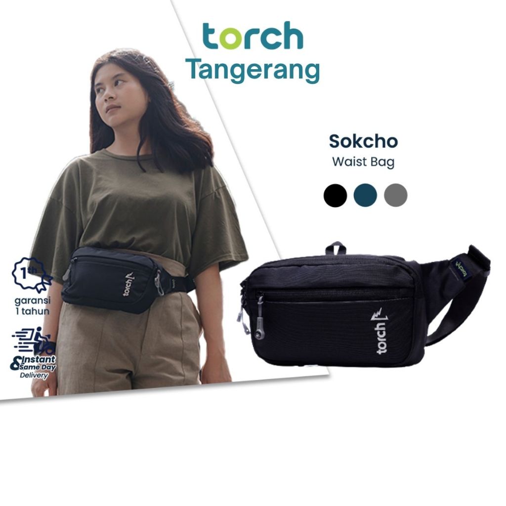 TORCH Sokcho Tas PinggangAnti Air Pria Wanita Anti Air