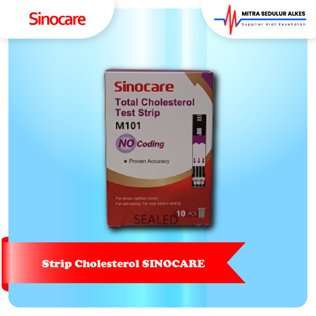 Strip Cholesterol SINOCARE / Strip Kolesterol Sinocare