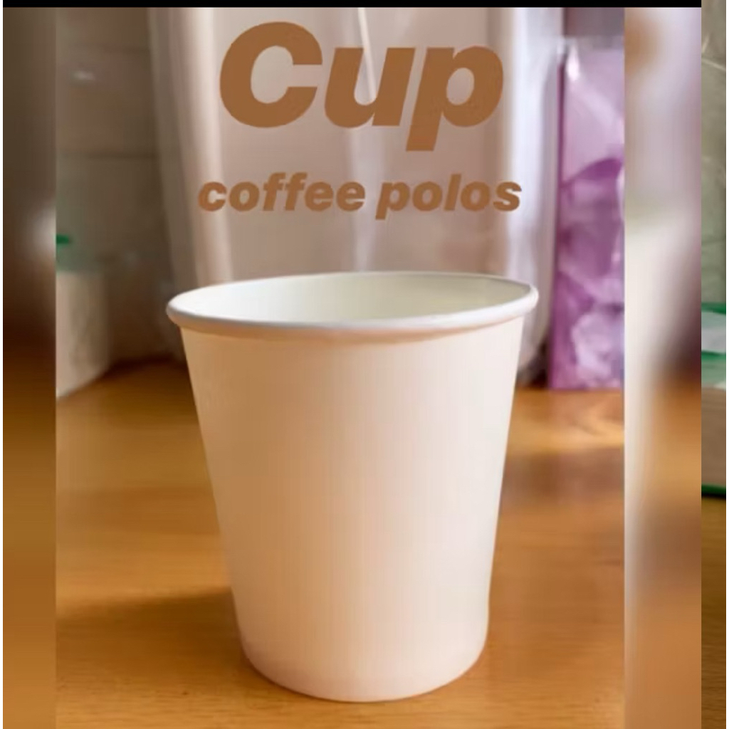 1 dus paper cup 8oz gelas kertas putih cup kopi teh gelas kopi teh isi 1000pcs