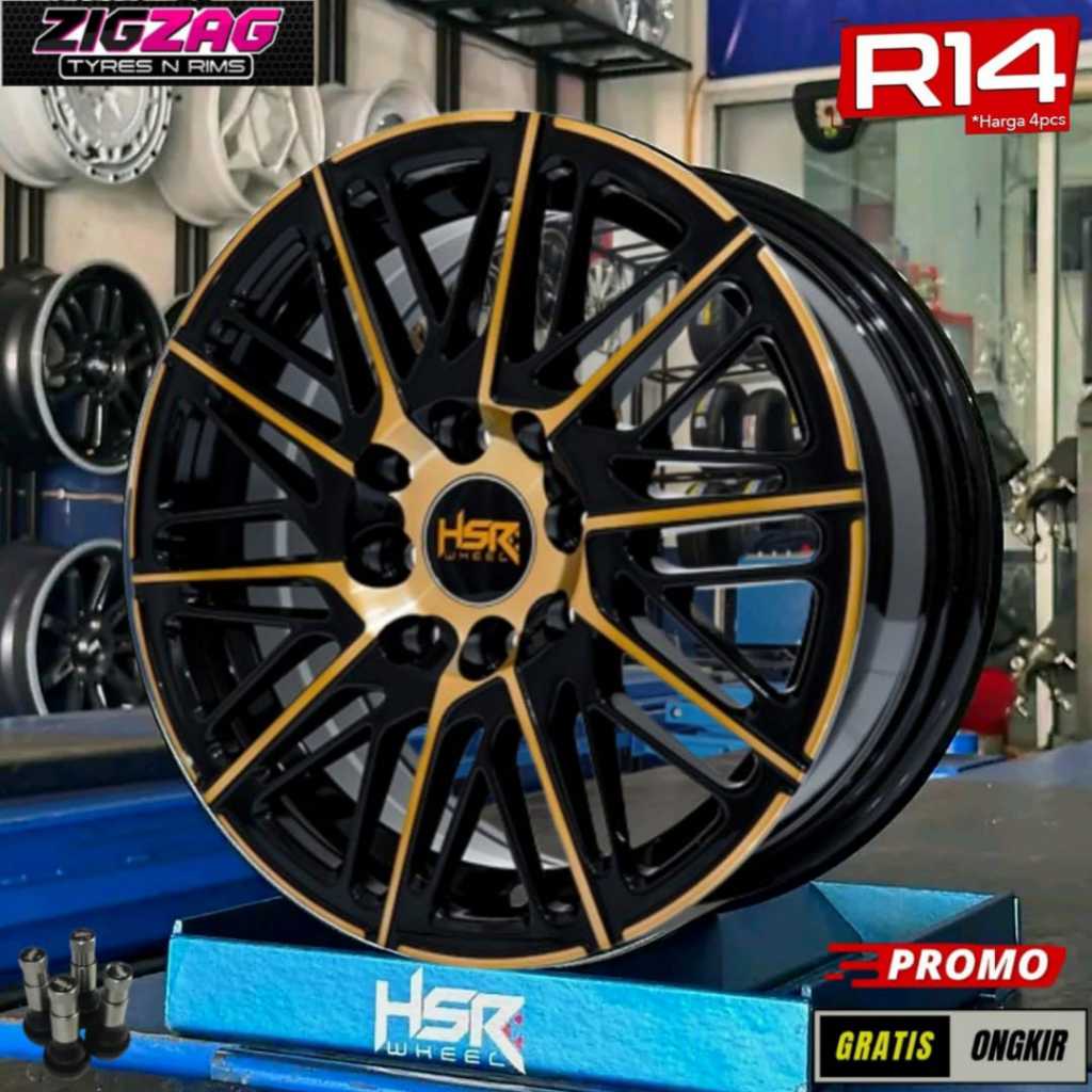 Velg Racing R14 HSR Balige Pelek Mobil Ring 14 Avanza Xenia Toko Velg Surabaya