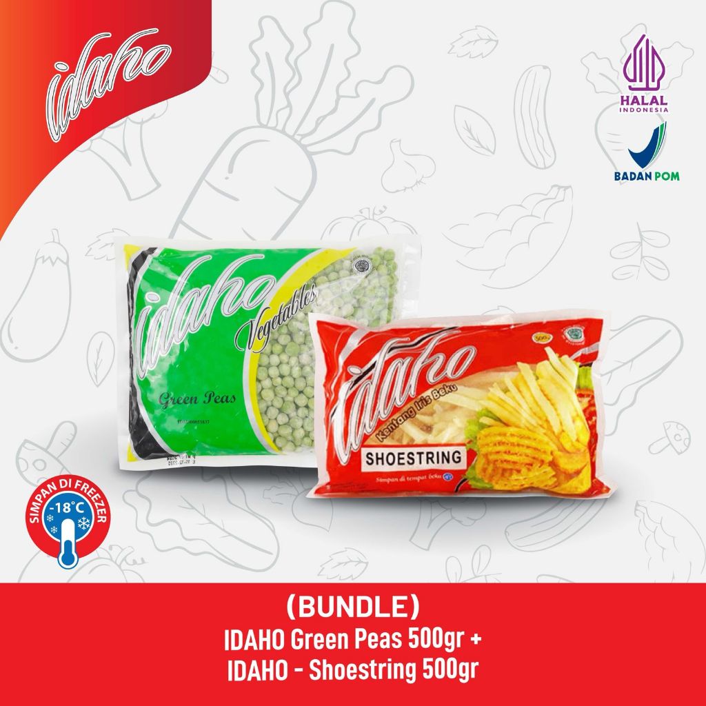 [BUNDLE] IDAHO GREEN PEAS 500gr + IDAHO Shoestring 500gr