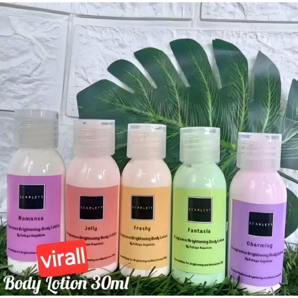 Scarlett uk30ml Repack Body Lotion Mencerahkan Kulit Handbody