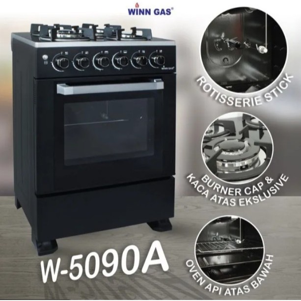 Winn Gas W‑5090A 4‑Burner + Oven