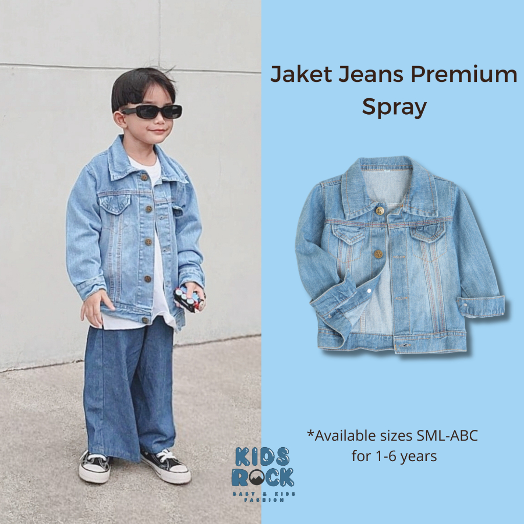 BEST SELLER Jaket Jeans Anak SML