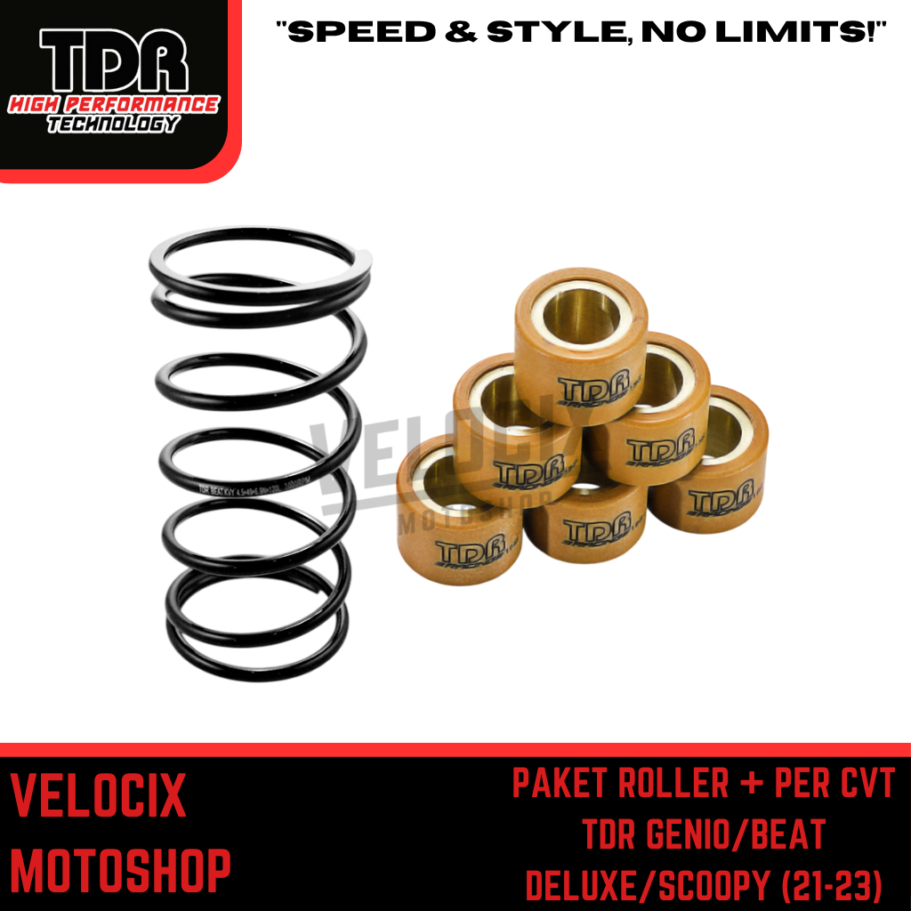 PAKET ROLLER + PER CVT TDR HONDA GENIO/BEAT DELUXE/SCOOPY (2021 - 2023)