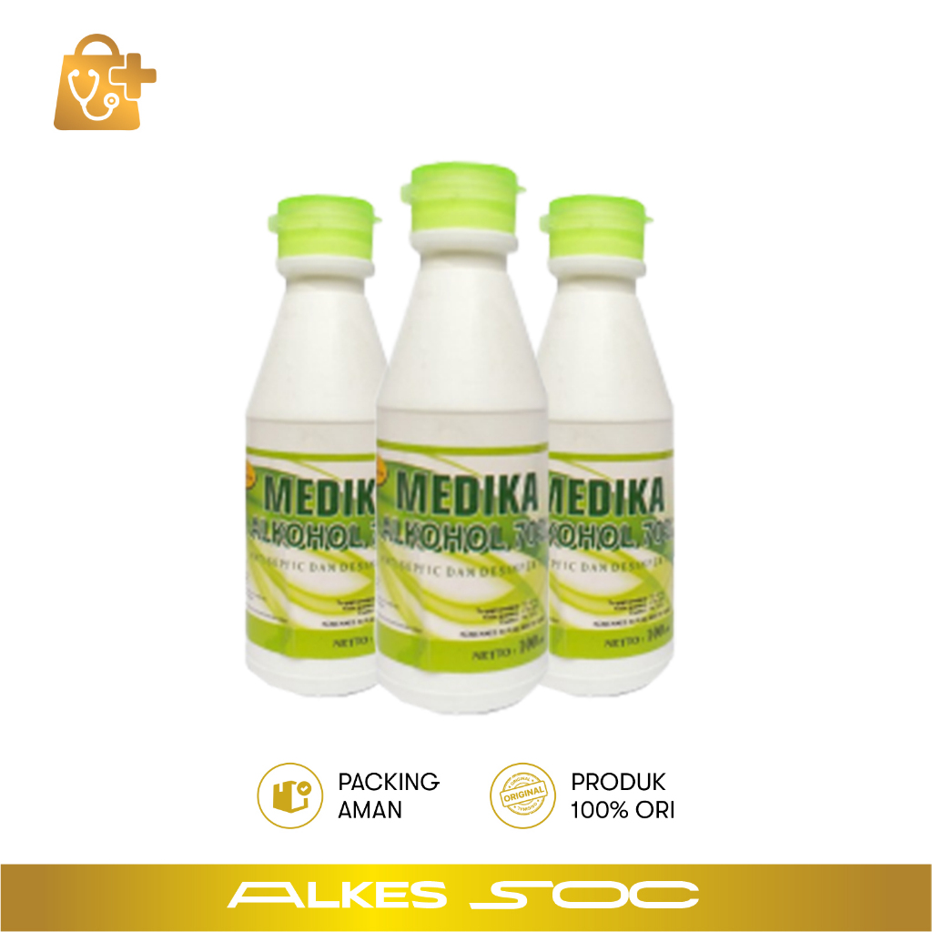 Original Medika Alkohol 70% 100 ml MEDIKA Alcohol 70% Alkohol Medis