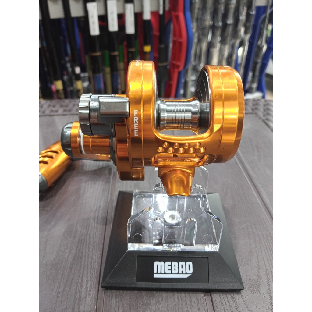 Reel OverHead OH Water Killer PRO JIGGER PJ20NL Warna Gold, Gear ratio 6.3:1, Bearing 9+2