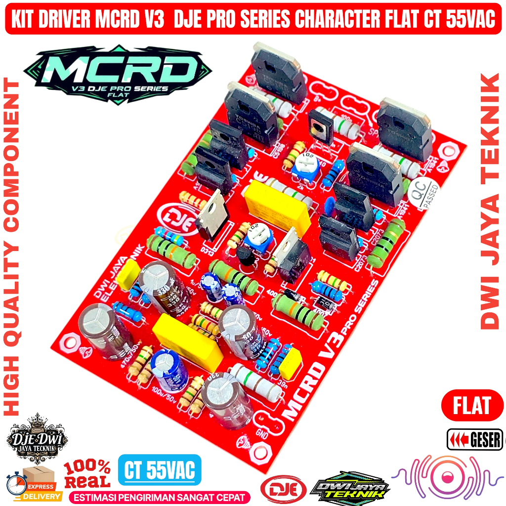 Driver MCRD V3 DJE PRO SERIES CT 55VAC CHARACTER FLAT