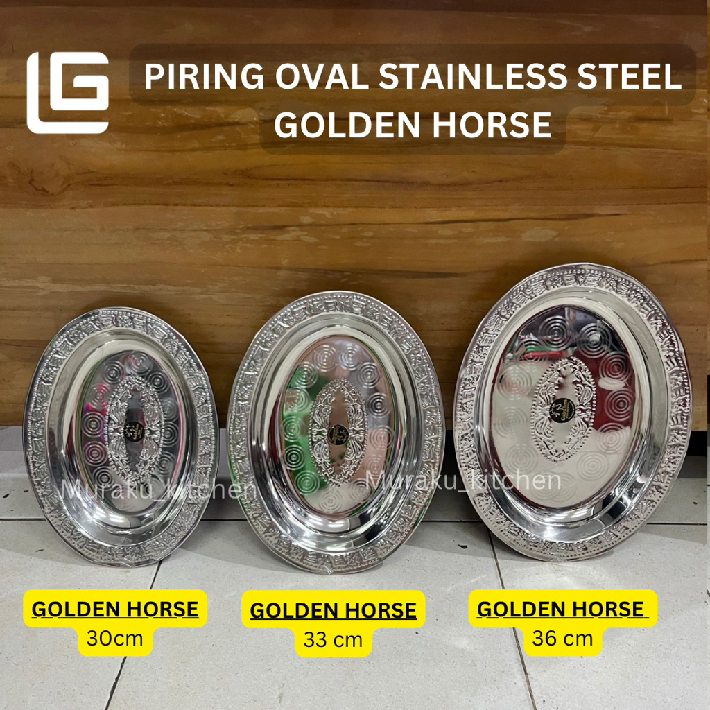 NAMPAN OVAL / PIRING OVAL / PIRING SAJI STAINLESS STEEL