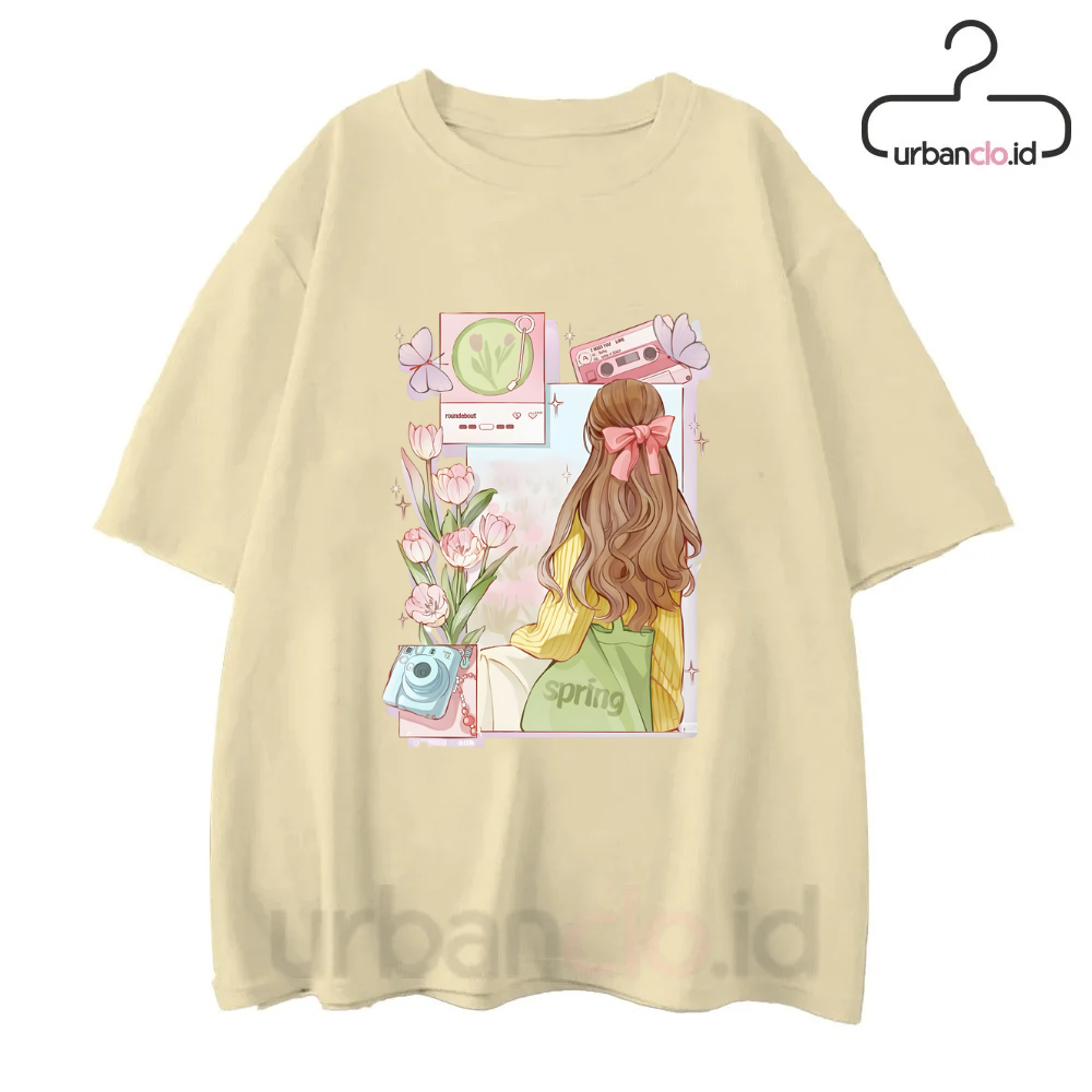 Urbanclo Korean Oversize T-shirt, Korean Style T-Shirt Aesthetic Girl