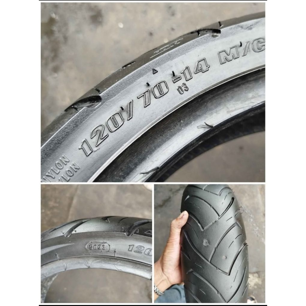 Ban 120/70-14 Tubles copotan FDR