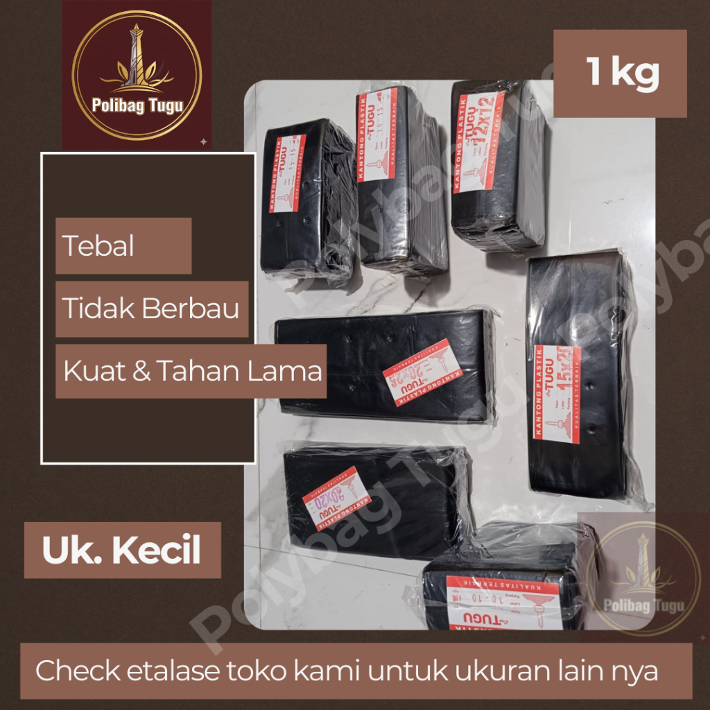 1kg - Polybag Tanaman Ukuran Kecil Plastik Polybag / Polibag Tanaman Untuk Semai Terlaris