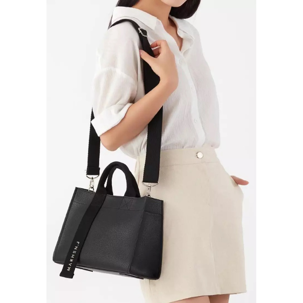 [ NEW, MASIH BARU ] TAS MARHEN J CINDY BAG NEW GEN warna hitam ORIGINAL / Mrhj Black vegan leather