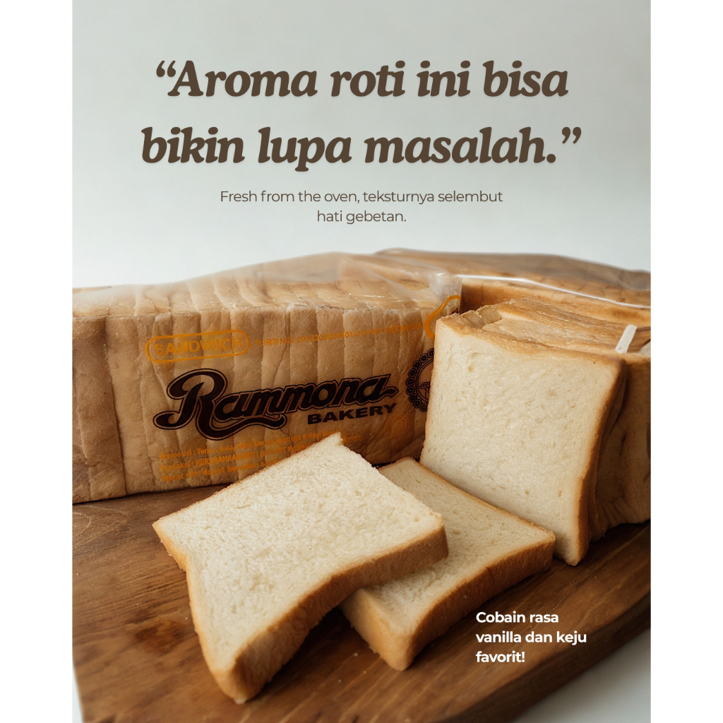 Roti Tawar Premium - Lembut, Tebal & Praktis untuk Sarapan Sehat dan Kreasi Tanpa Batas - Roti Tawar