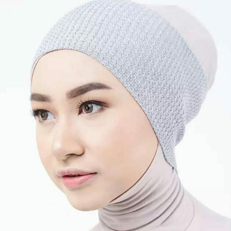 Ciput Rajut Polos 1 Warna  Bahan Lentur Nyaman Anti Pusing Cocok untuk Semua Jenis Hijab