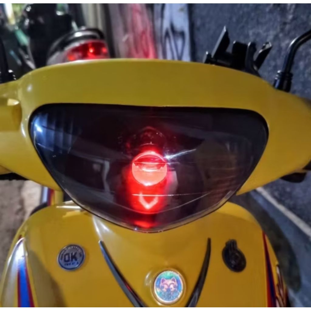 Headlamp Reflektor Lampu Depan Mio Sporty Lama Model Standar Custom Lampu LED H4 Siap Pakai Cahaya S