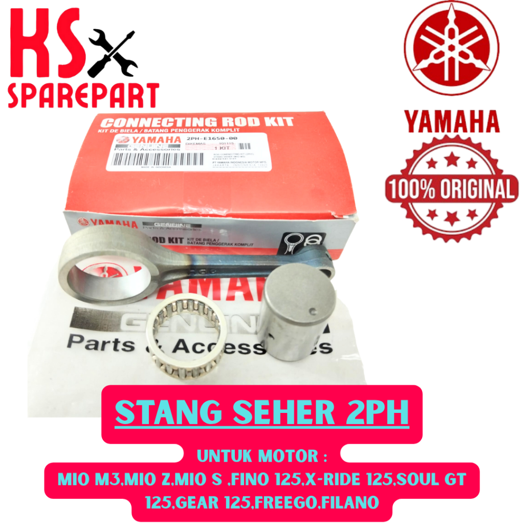 STANG SEHER KODE-2PH ORI YAMAHA PISTON Mio M3,Mio Z,Mio S,Fino 125,X-Ride125,Soul GT125,Gear125 ORI%