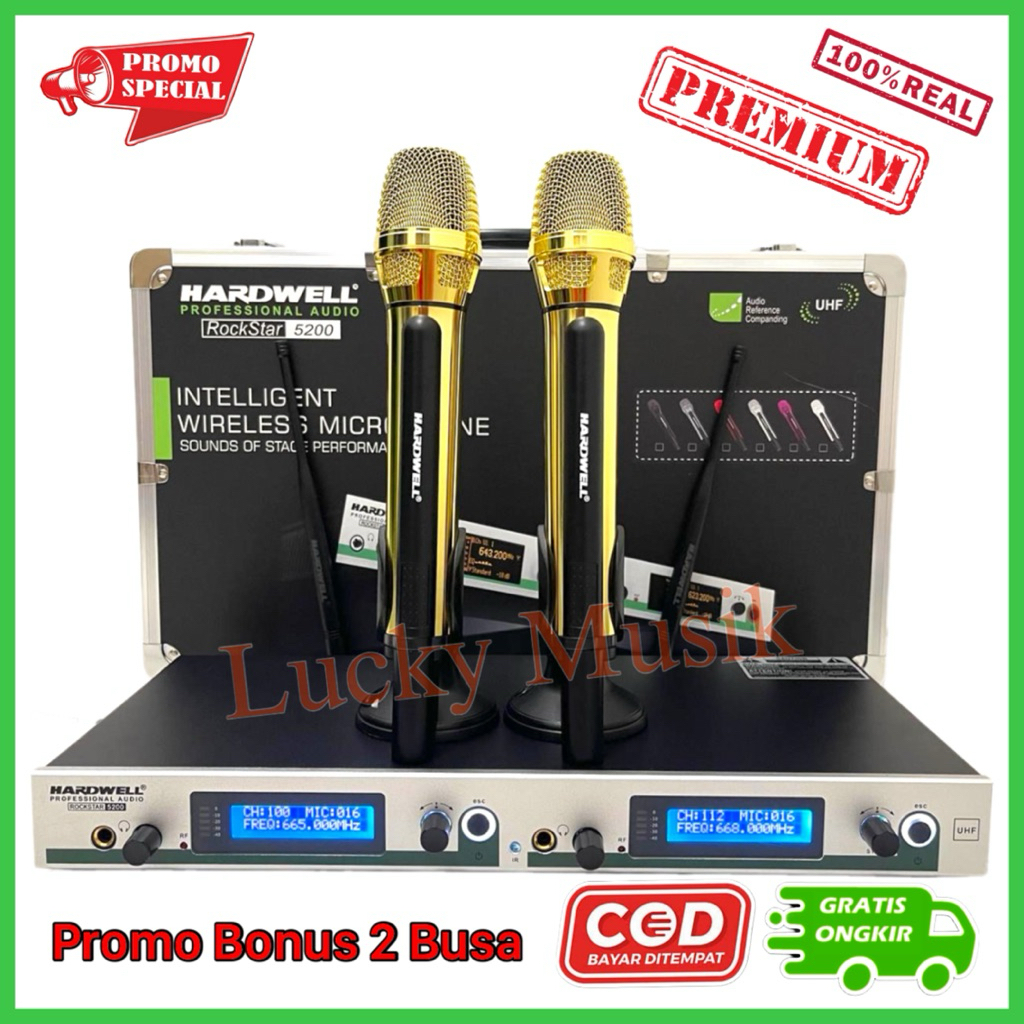 Mic wireless hardwell rockstar 5200 original free koper HARDWELL ROCKSTAR5200