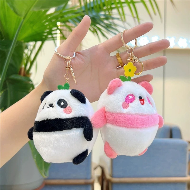 HEYACC Gantungan Kunci Lucu Boneka Panda Bag Charm Kekinian Hadiah Cewe dan Hiasan Tas Cantik SM845