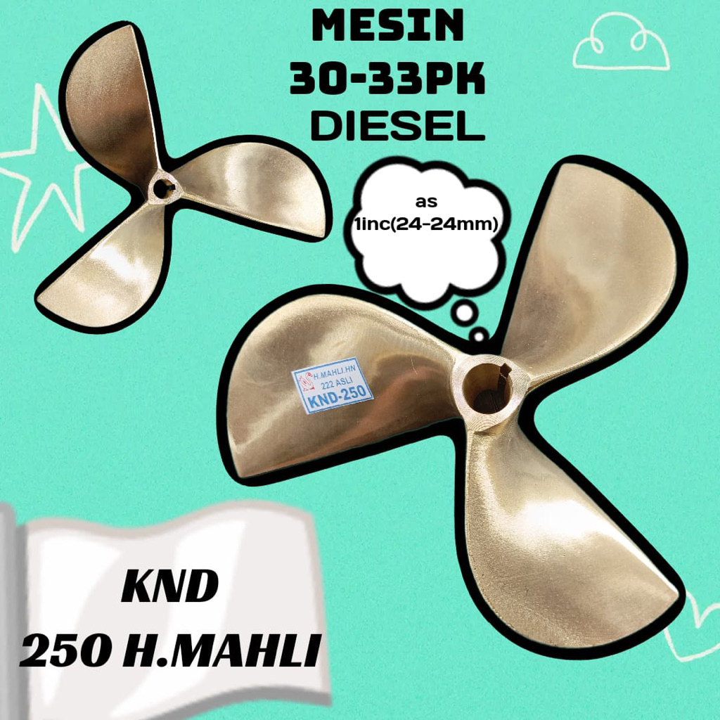 KIPAS BALING BALING KAPAL PERAHU KUNINGAN KND 250 h mahli