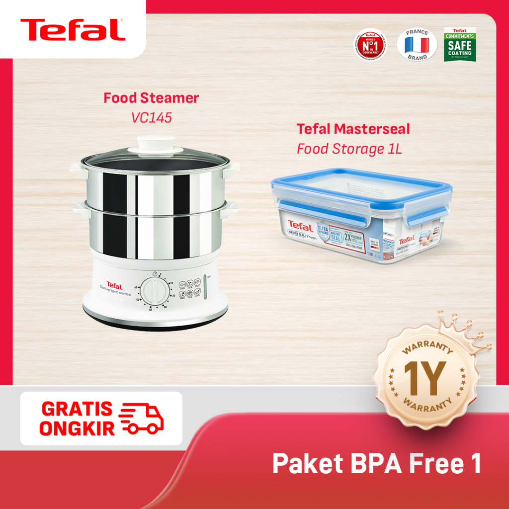 [FREE Food Storage] Tefal Food Steamer VC145130
