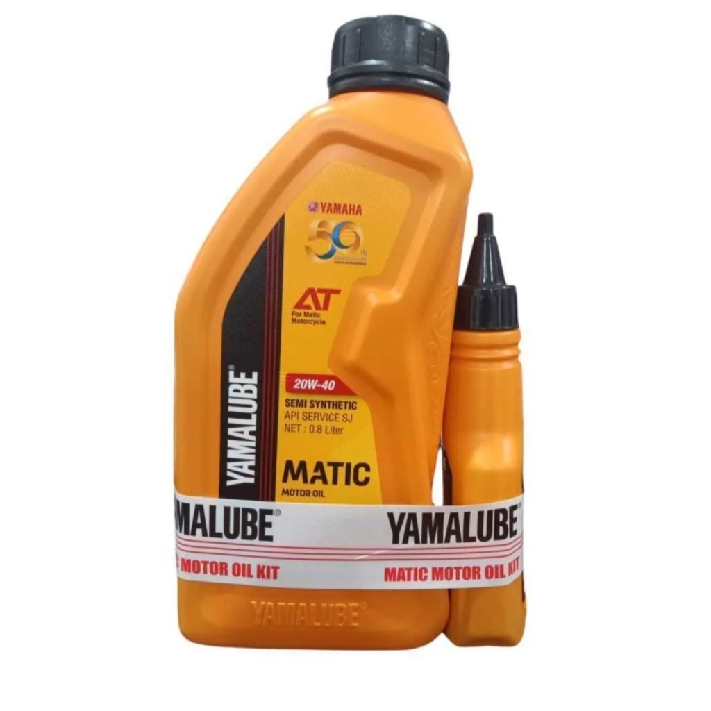 (Asli 100%) Oli Mesin Yamalube Super Matic 20w-40 0.8ml Yamalube Oil