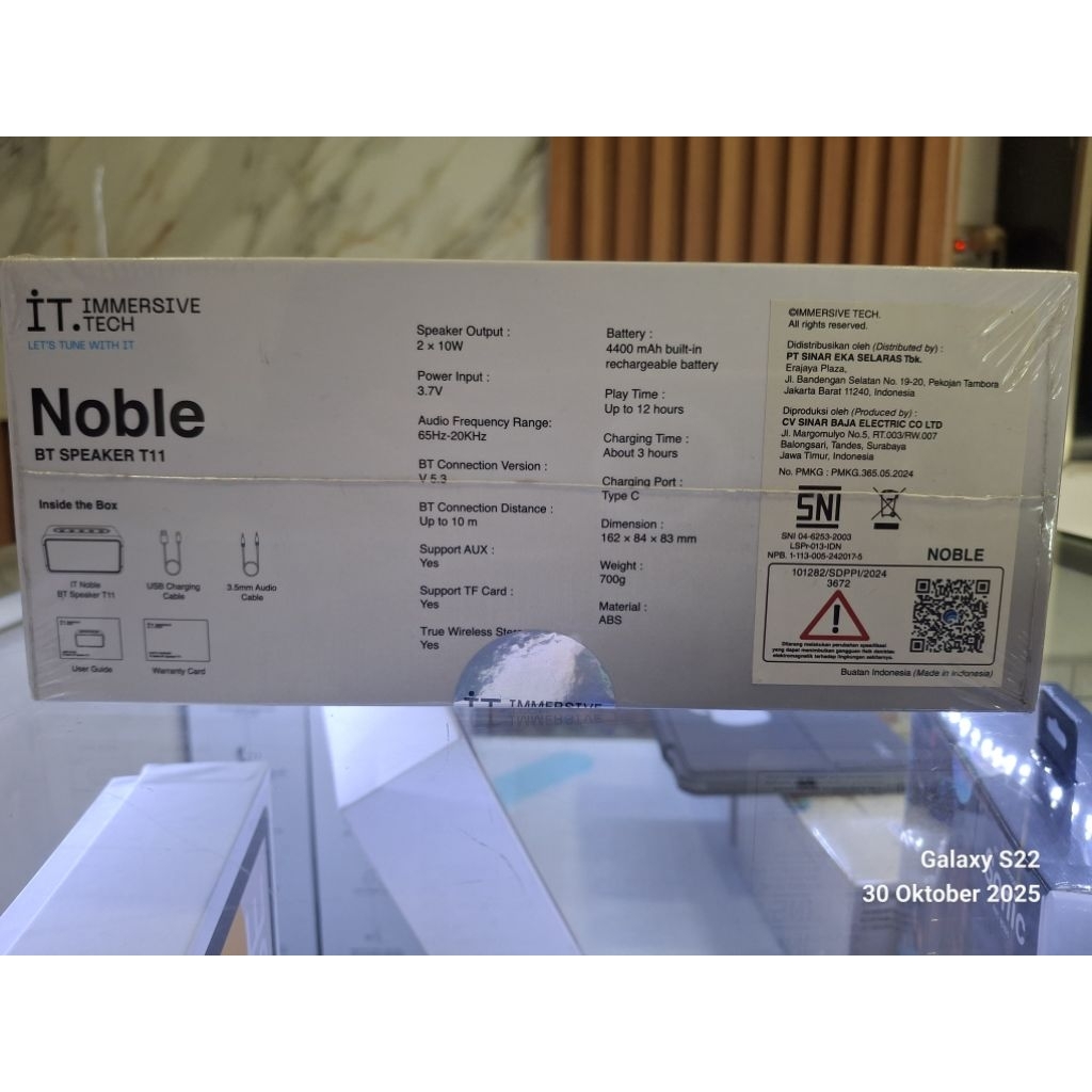 IT NOBLE BT SPEAKER T11