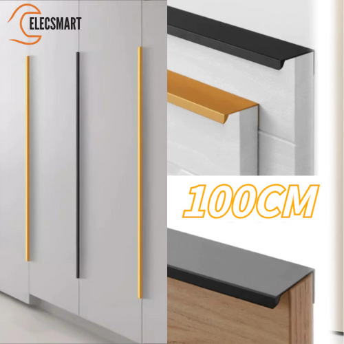 1 Meter Gagang Pintu Lemari Minimalis Panjang Handle Lemari Gold Tarikan Pintu Lemari Invisible