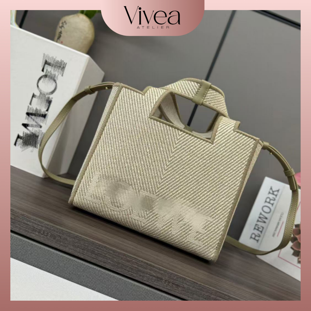 Preorder – Tas Selempang Kotak Kain Jacquard Stylish dan Ringan Tote Bag Canvas Premium Tas Font Tot