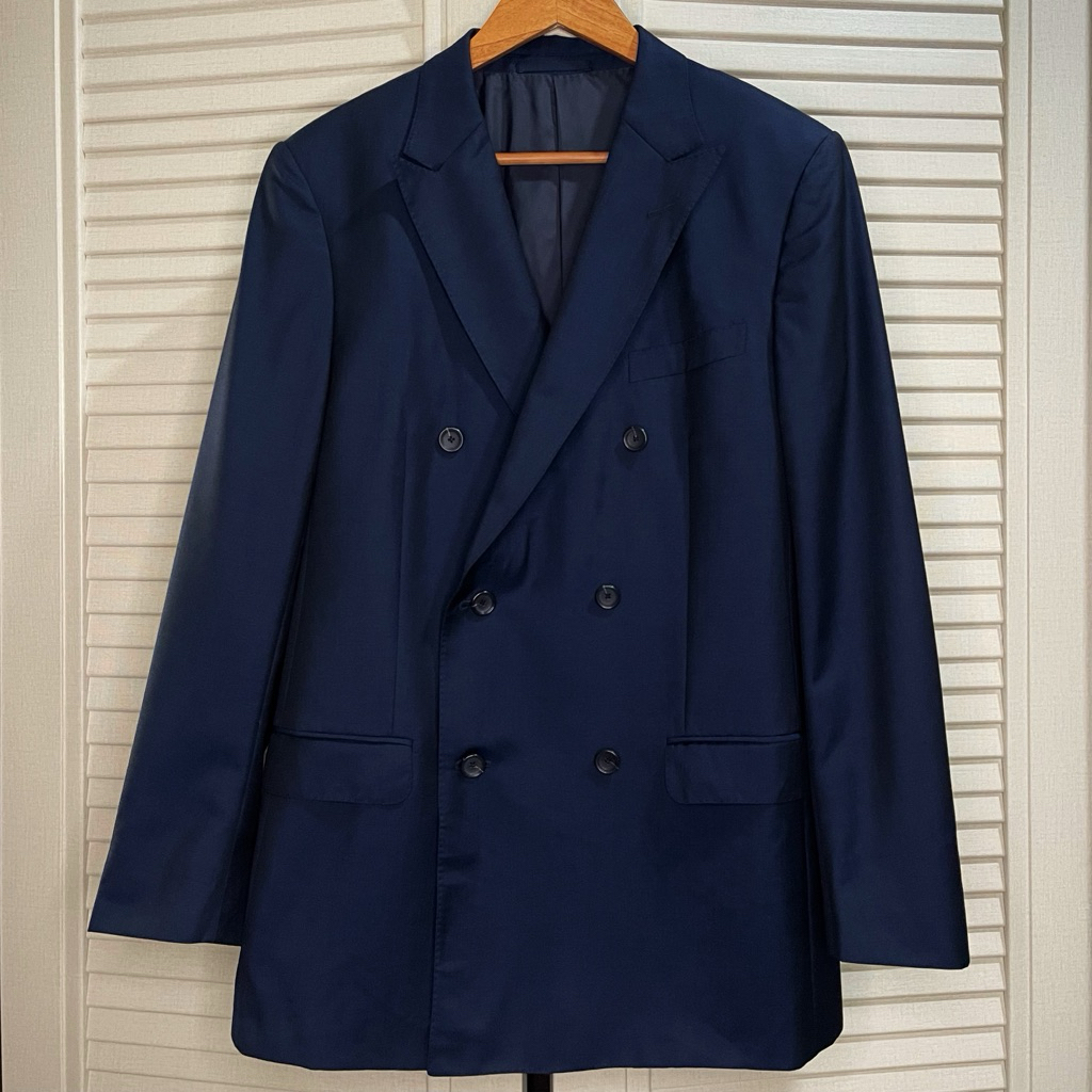 Z Zegna - Drop 8 Double Breasted Jacket / Blazer / Suit / Jas - Navy - Size 50 R