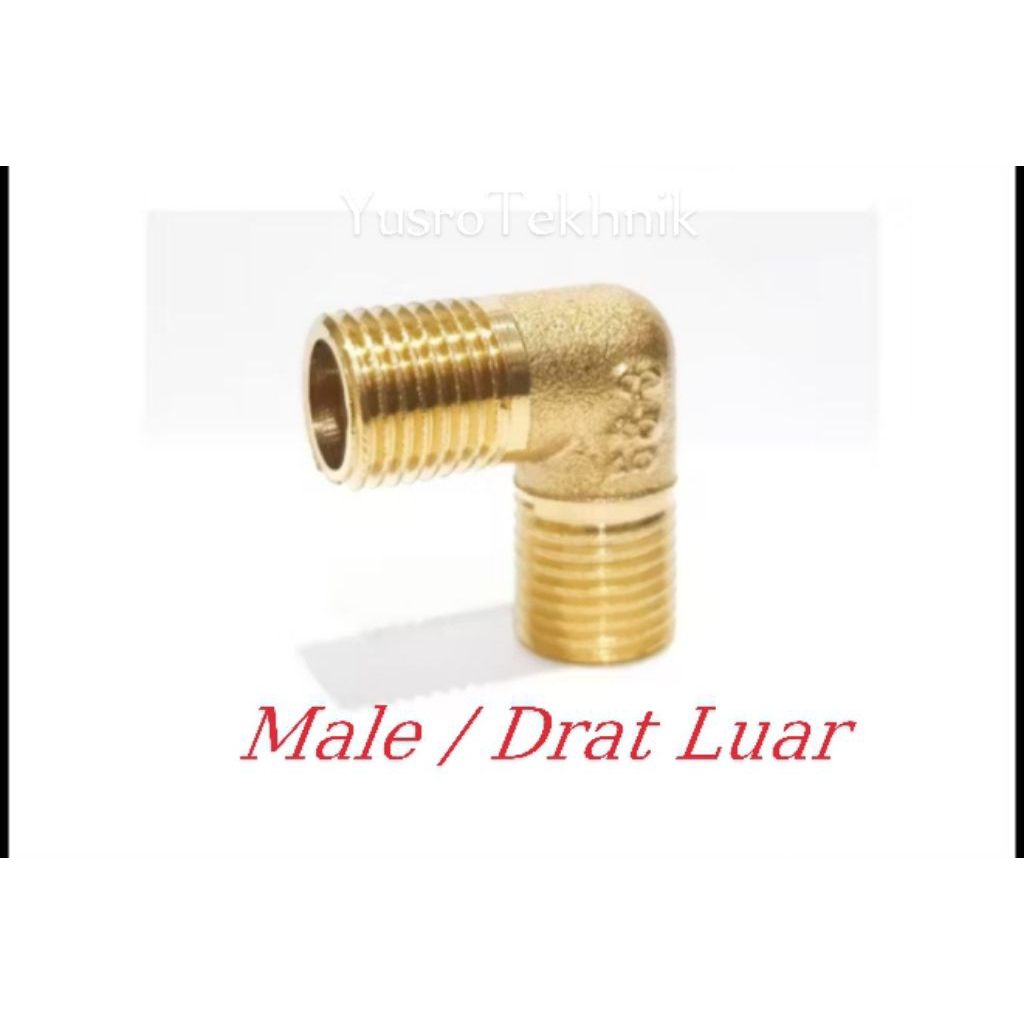 ELBOW KUNINGAN 1 inch drat luar