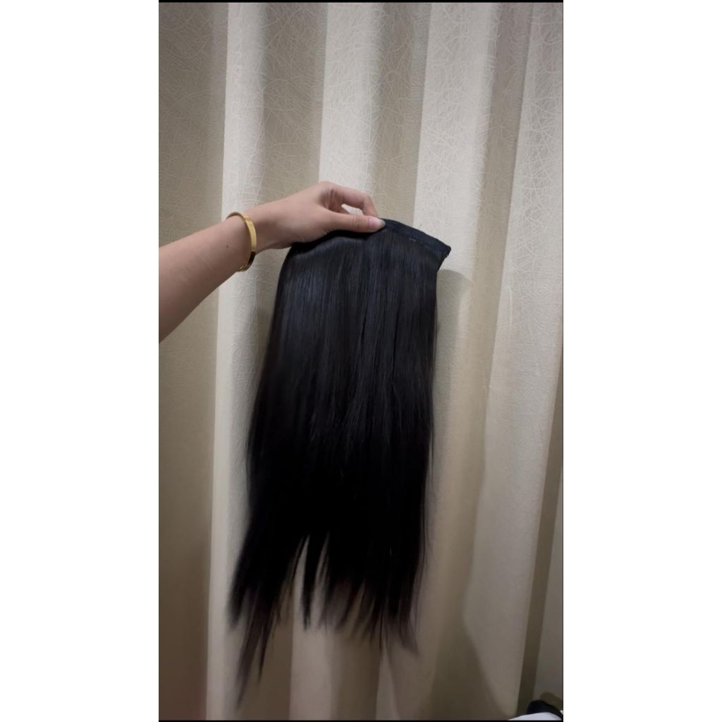 preloved hair clip / hair extantion/ rambut sambung