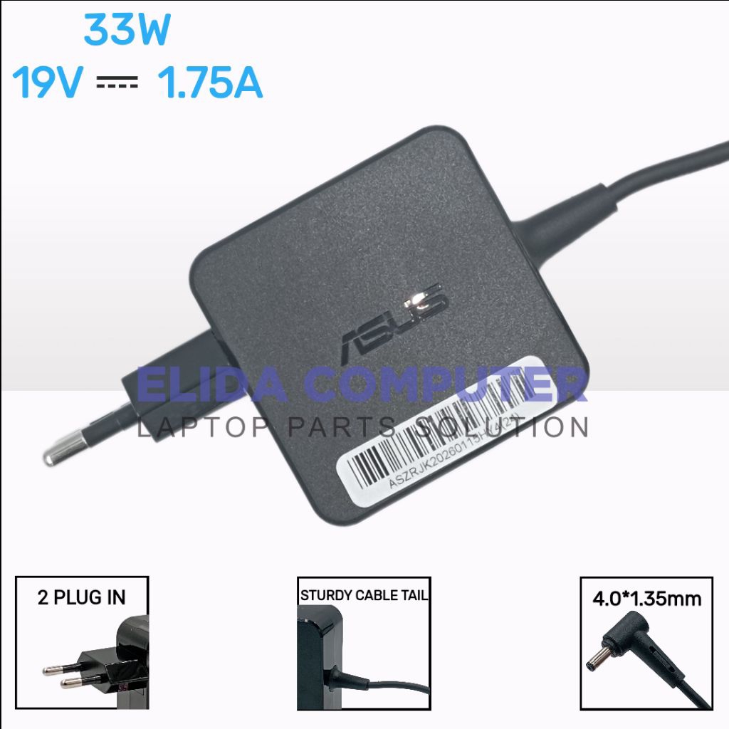 Adaptor Charger Asus VivoBook E210 E210MA E201M E410 E410M E410M E410 E410MA E410MA-BV001T