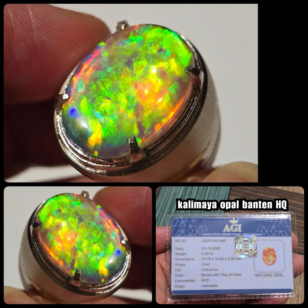 natural batu kalimaya opal banten super jarong kelas kontes