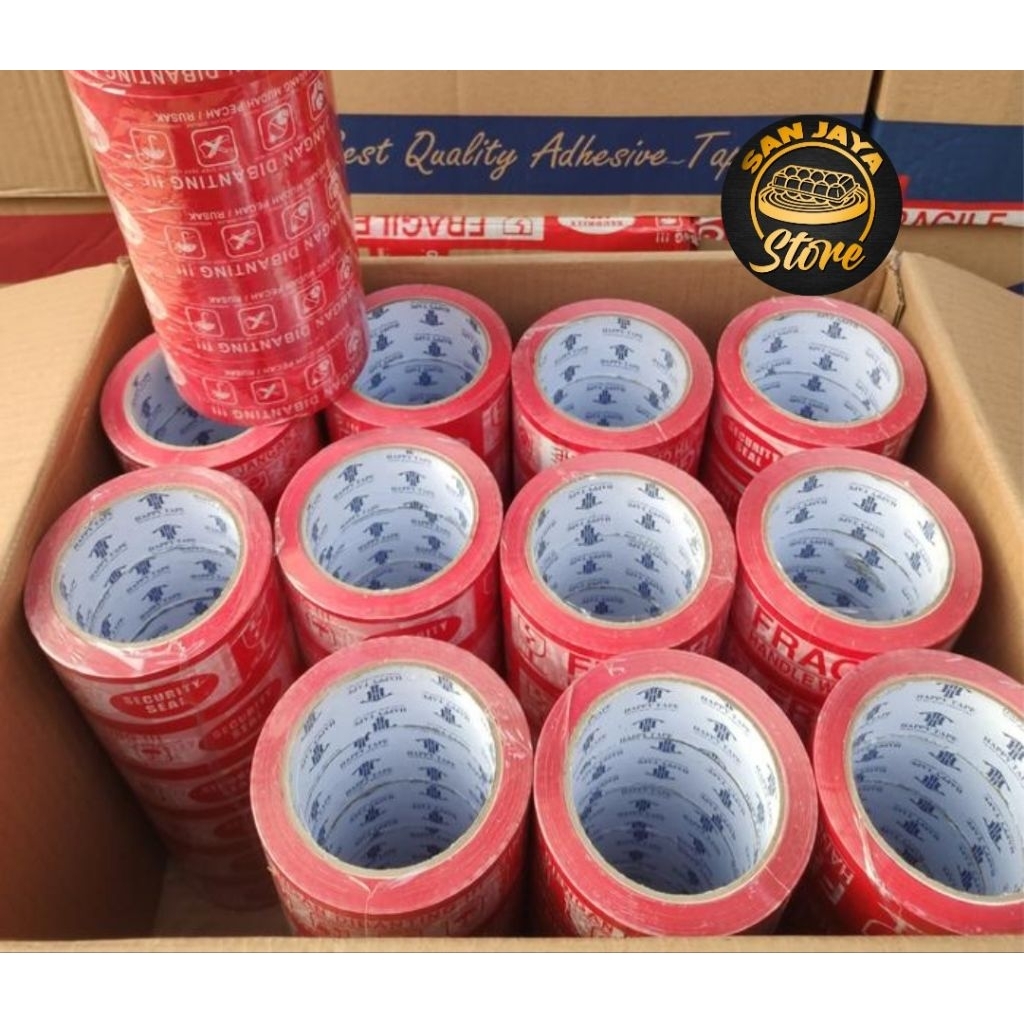 [1DUS] LAKBAN FRAGILE 2 Inch 48MM 100 YARD - 48MM X 100 YARD