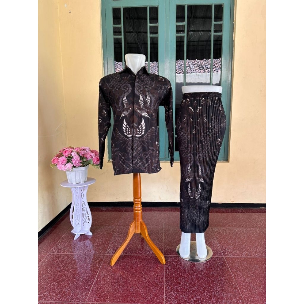 rok batik plisket rok plisket batik kemeja panjang