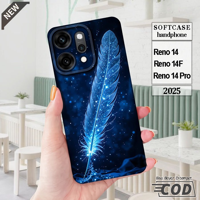 Case OPPO RENO 14  _OPPO RENO 14F  _OPPO RENO 14 PRO  _Casing silikon hitam bening Elastis keren