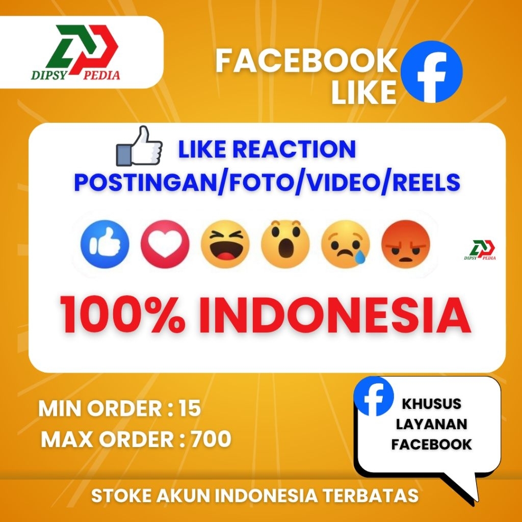 Like Facebook Reaction Indonesia | Permanen