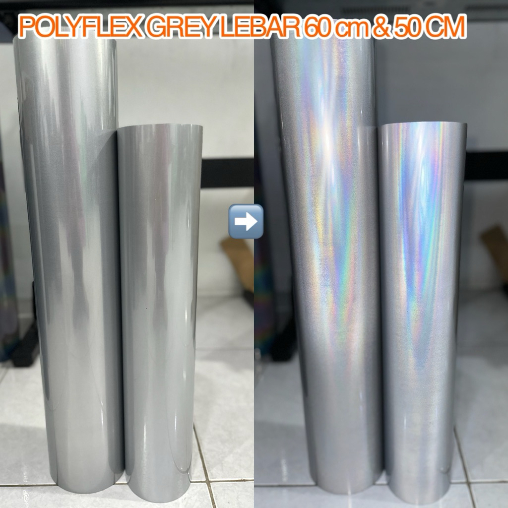 KHUSUS ROLLAN - POLYFLEX REFLECTIVE GREY LEBAR 60 CM - POLYFLEX REFLECTIVE KOREA TERMURAH